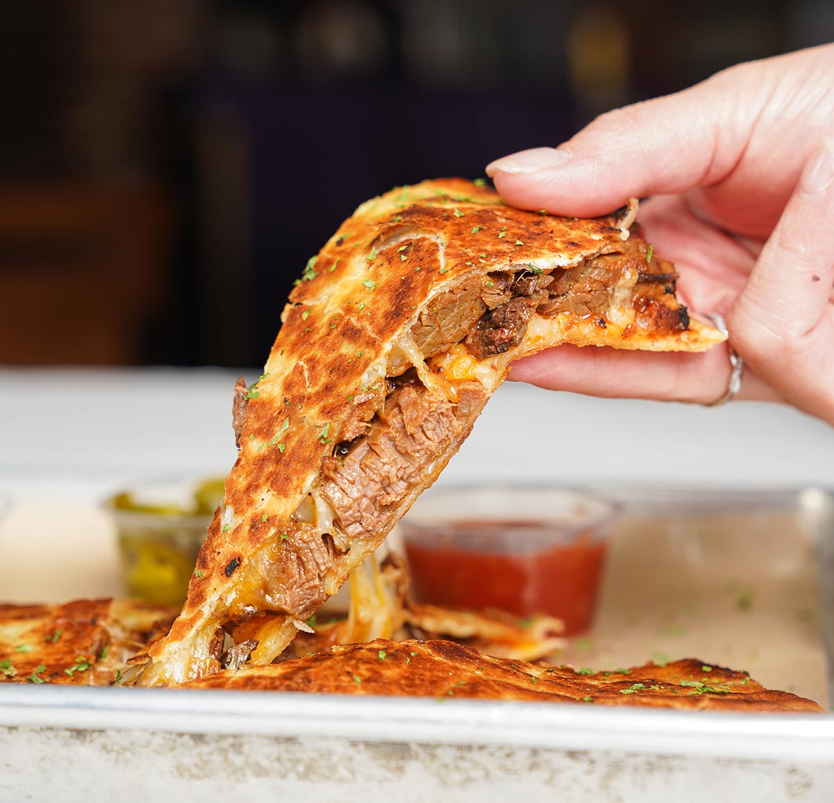 BBQ Beef Quesadilla TJ Ribs