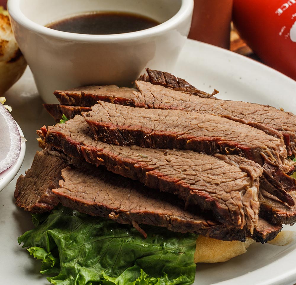 Smoked Brisket Sandwich TJ Ribs